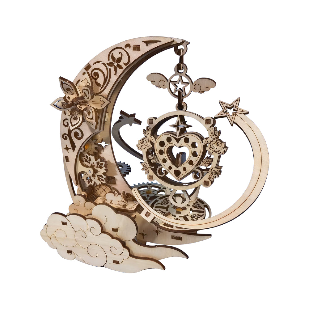 Nuit d'Été Romantique – Puzzle 3D en Bois