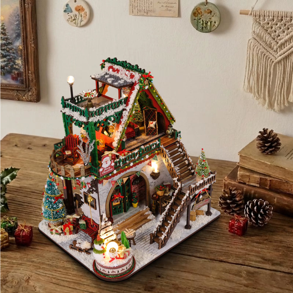 Le Chalet Enneigé – Maison Miniature