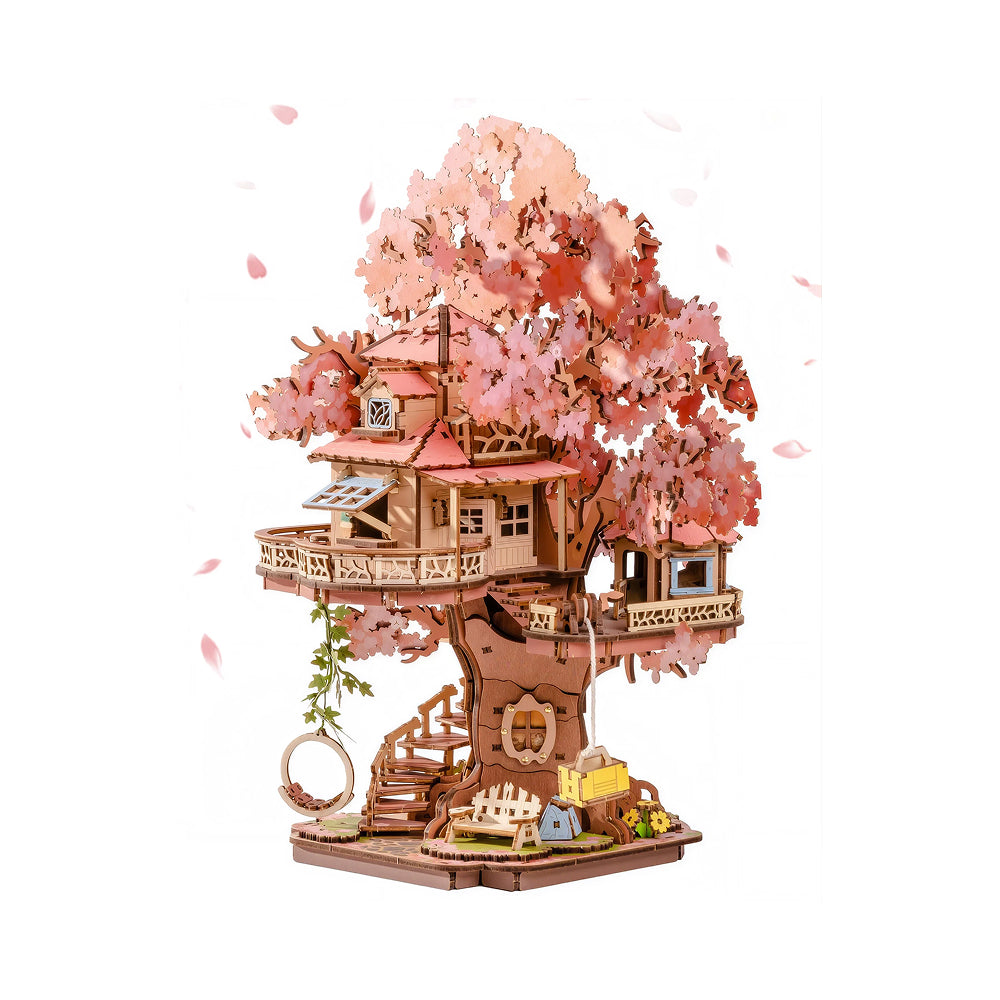 Sakura Tree House - Puzzle 3D en Bois