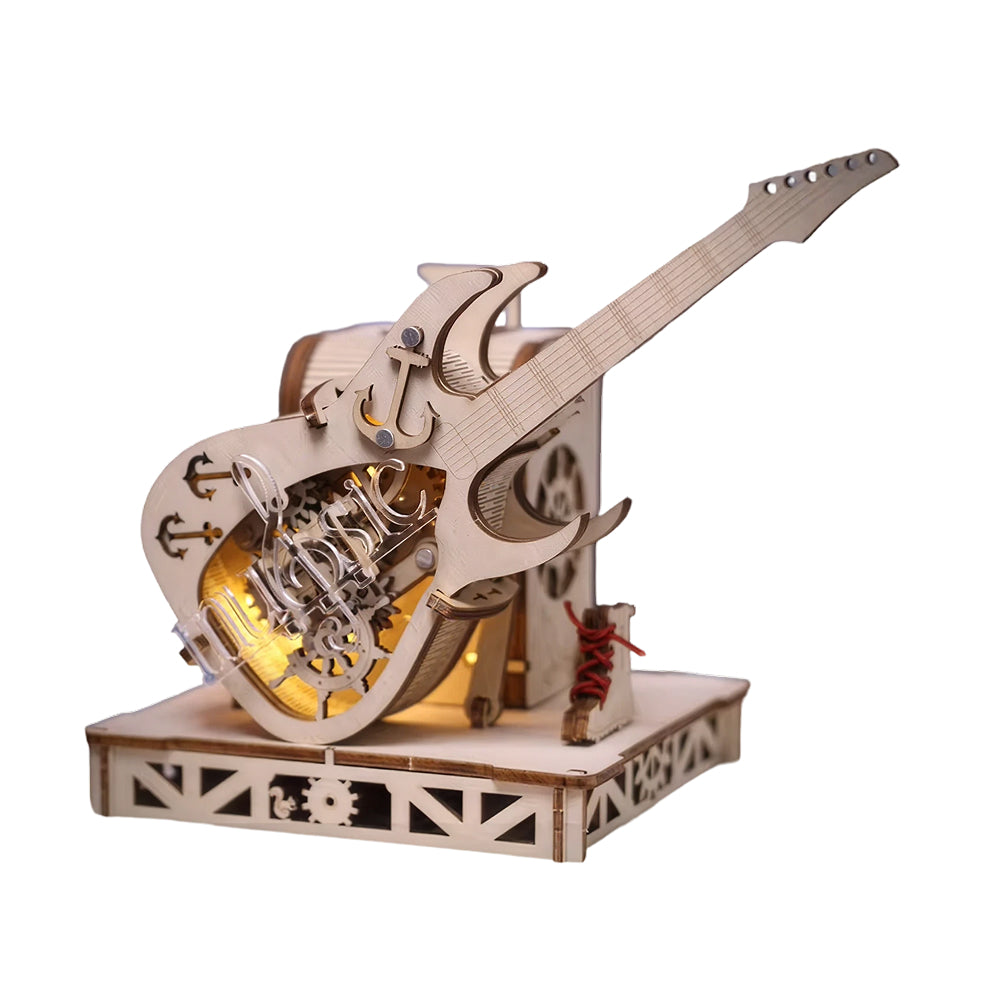 Guitare mécanique – Puzzle 3D en Bois