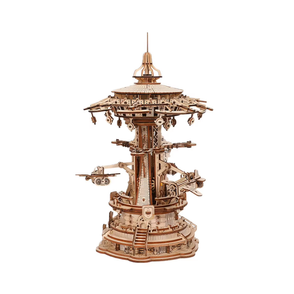 Château Volant – Puzzle 3D en Bois