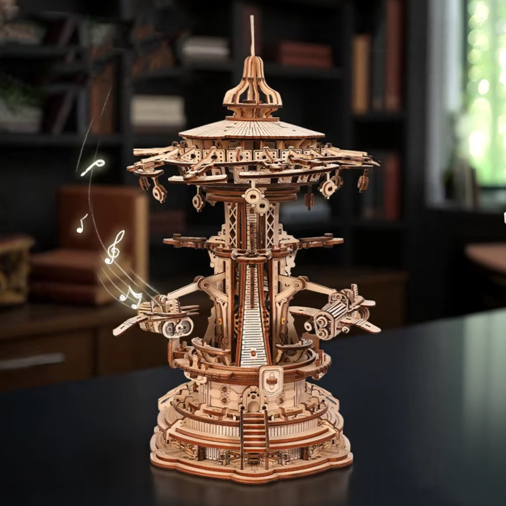 Château Volant – Puzzle 3D en Bois