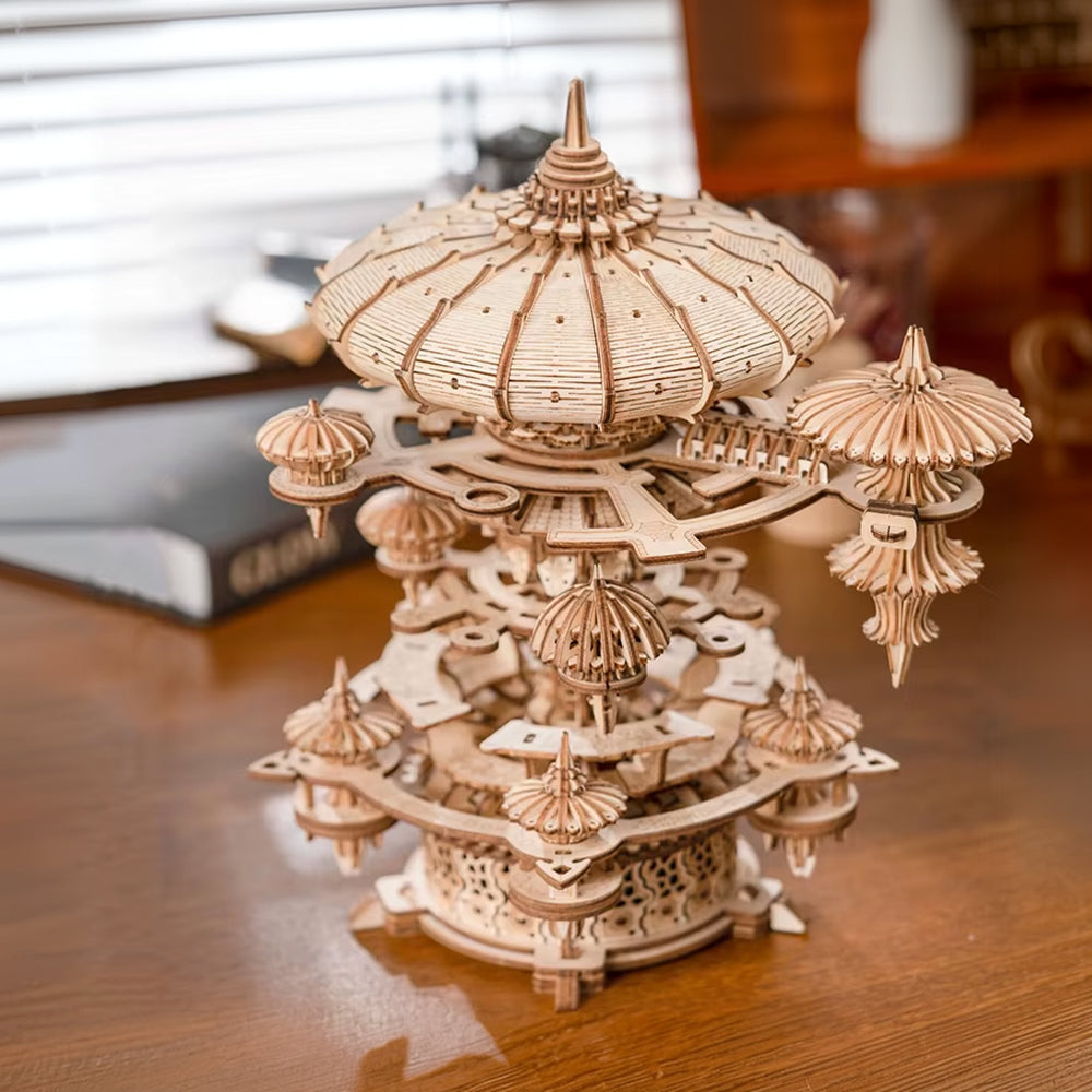 Château Enchanté – Puzzle 3D en Bois