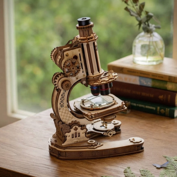 Microscope Mécanique – Puzzle 3D en Bois