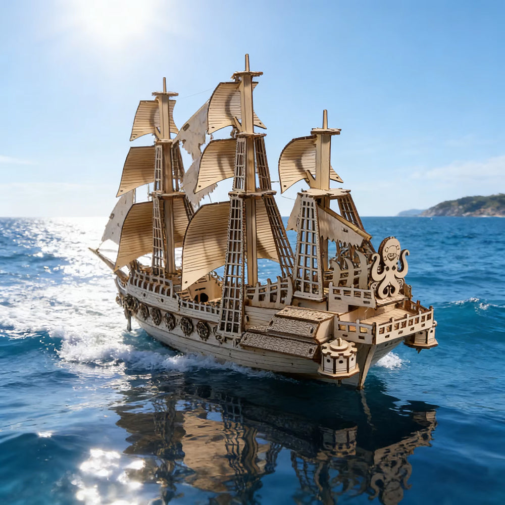 Voilier Hollandais – Puzzle 3D en Bois