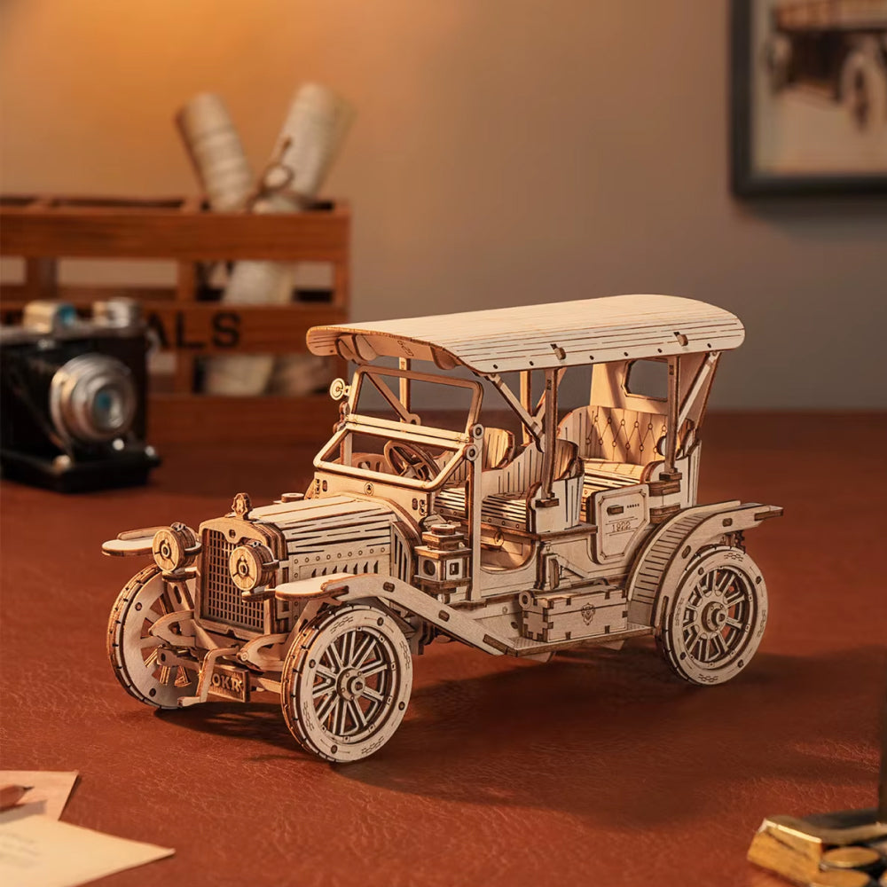 Collection Véhicules Vintage – Puzzle 3D en Bois