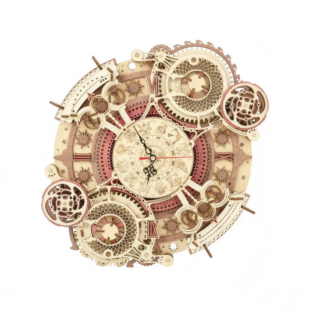 Horloge Zodiaque murale avec calendrier – Puzzle 3D en Bois