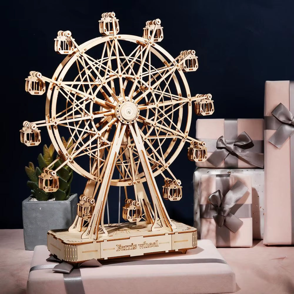 Grande Roue Rotative – Puzzle 3D en Bois
