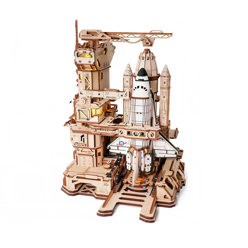 Navette Spatiale Lumineuse et animée - Puzzle 3D en Bois